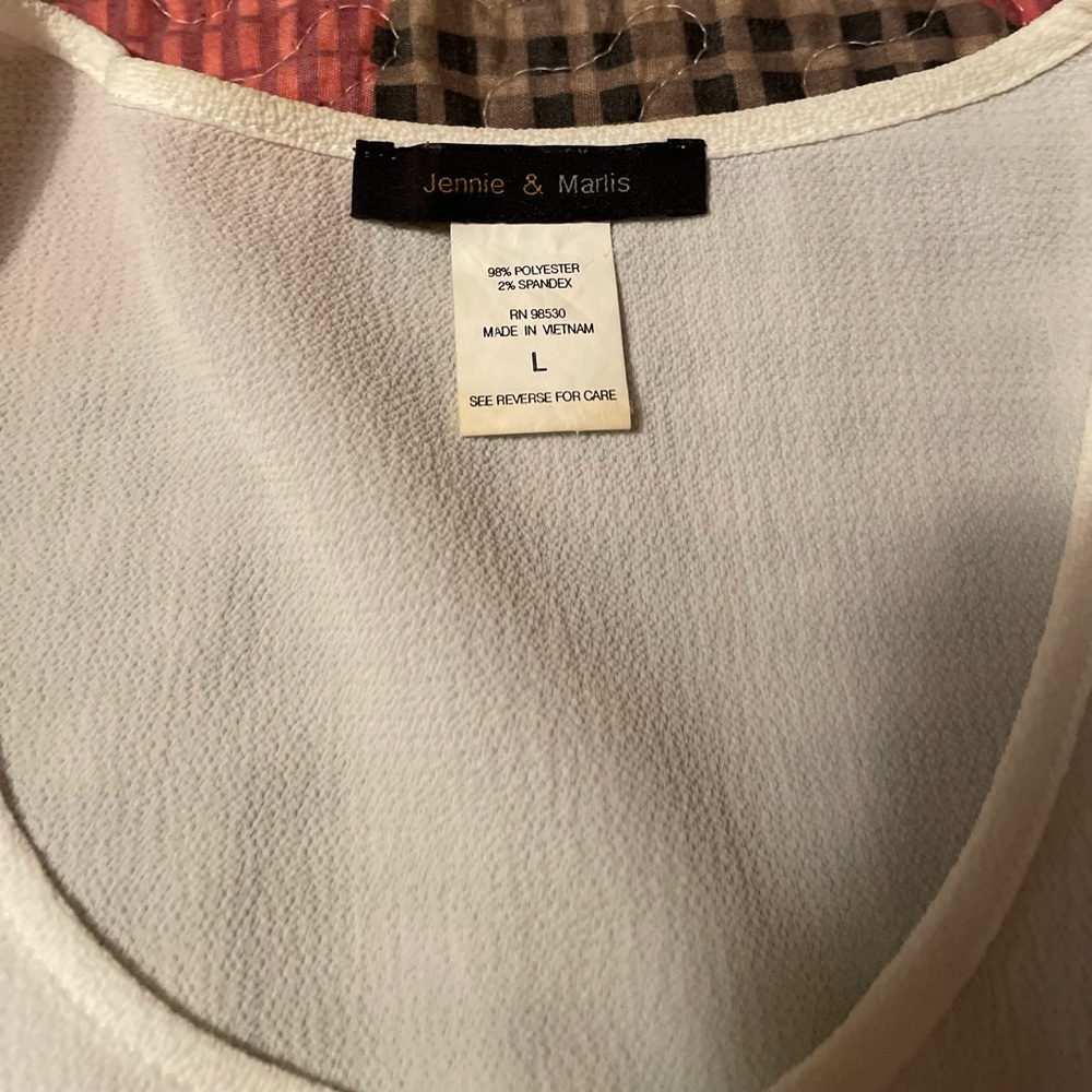 Cream color dress top